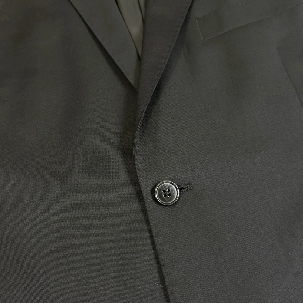 Saks Fifth Avenue BLACK Ermenegildo Zegna Wool Blazer Mens 42S Black‎ Sport Coat